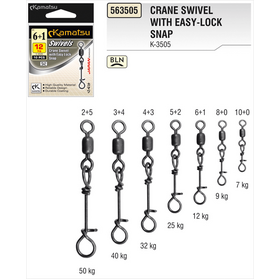 Drehgelenk mit Sicherungsstift Drehgelenk mit Sicherungsstift Easy Lock 8+0BLN 9kg K-3505