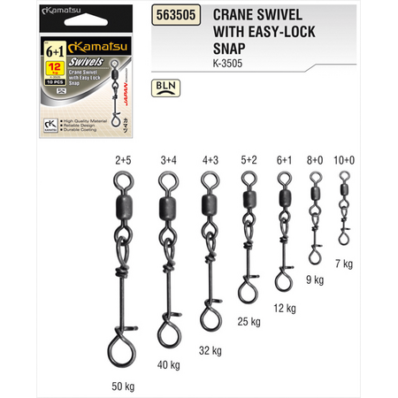 Girevole con perno di sicurezza Girevole con perno di sicurezza Easy Lock 8+0BLN 9kg K-3505