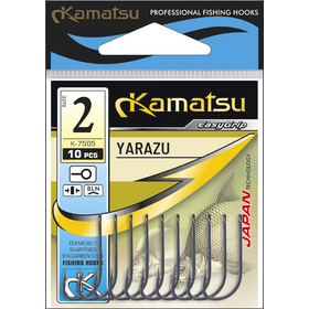 Haczyk Kamatsu Yarazu 12 Czarny Nikiel Oczko