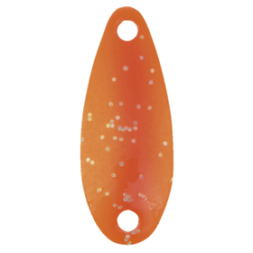 Cuillère 35 paillettes orange fluo et argent