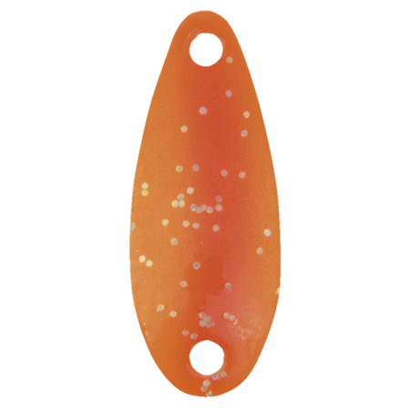 Trout Spoon 35 Glitter Fluo Arancione e Argento