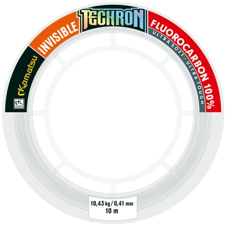 Techron Fluorocarbon 100% Hard Spinning Invisible 0,41mm/10m
