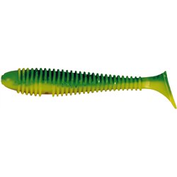 Grubber Shad 7cm Green hot lemon