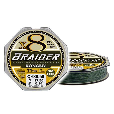 Braider X8 Olive Green 0,04/10m