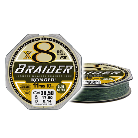 Braider X8 Olive Green 0,10/10m