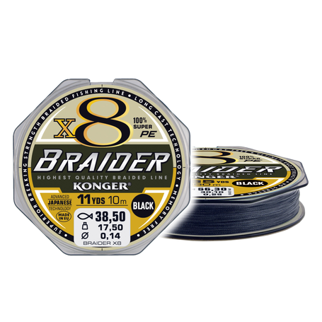 Braider X8 Black 0,06/10m
