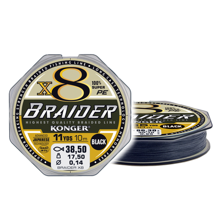 Braider X8 Black 0.06/10m