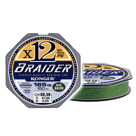 Braider X12 Olive Green 0.14/150m