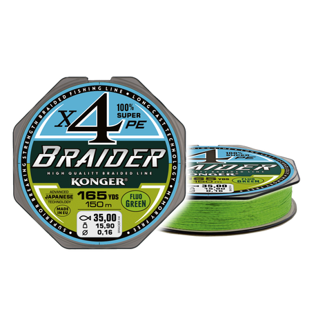 Braider X4 Fluo Green 0.04/150m