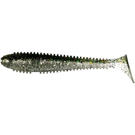 Grubber Shad 12cm Transparent glitter