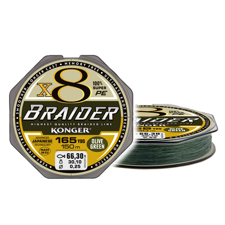 Braider X8 Olive Green 0.06/150m