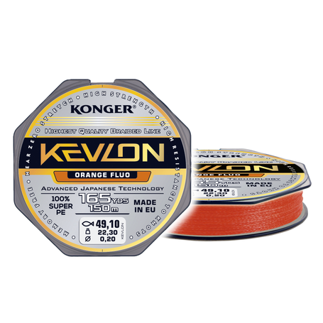 Kevlon Orange Fluo X4 0.12/150m