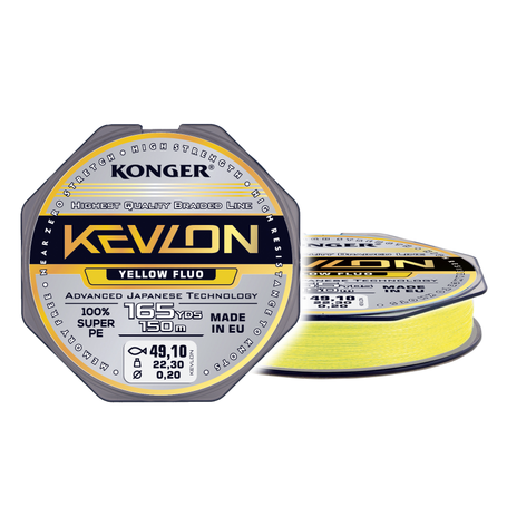 Kevlon Yellow Fluo X4 0.12/150m