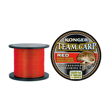 Team Carp Color Red 0.22mm/600m