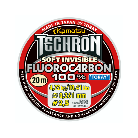 Techron Fluorocarbon 100% Soft Invisible 0,104mm/20m