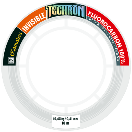 Techron Fluorocarbon 100% Hard Spinning Invisible 0.50mm/10m