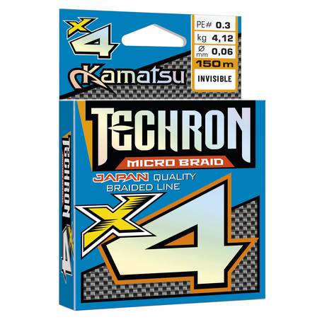 Techron Micro Braid X4 Invisible 0.08/150m PE 0.4