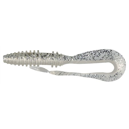 Big Tail Twist 6cm Glitter silver