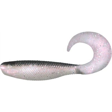 Shad Grub 6,4cm Black pearl glitter