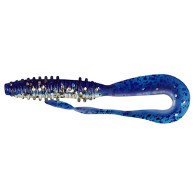Shad Grub 6.4cm Blue pearl glitter Twister