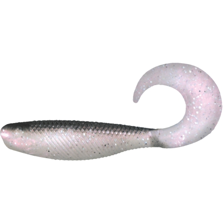 Shad Grub 6,4cm Black pearl glitter