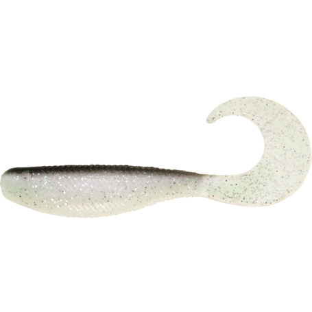 Shad Grub 8,9cm Black pearl glitter