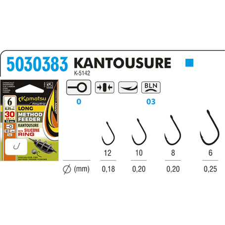 Method Feeder Long Kantousure 12 with Silicone Ring