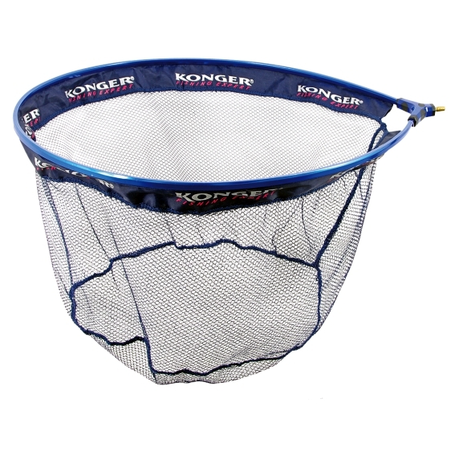 Konger Landing Net Basket Special Rubber Lined Competitive Large Blue