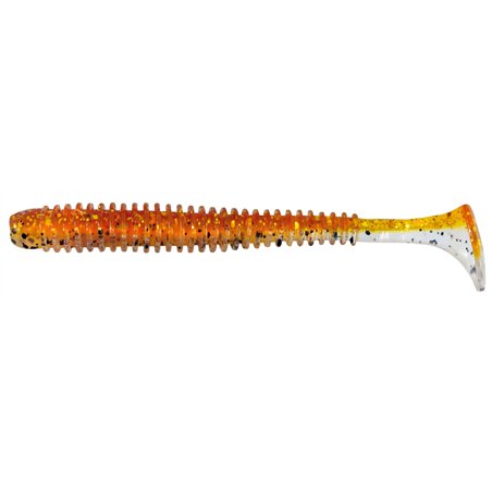 Grubber Shad Skinny 5cm Motoroil & glitter
