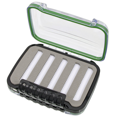 Fly Fishing Box Compartments:2 Double Sided 127x100x38mm