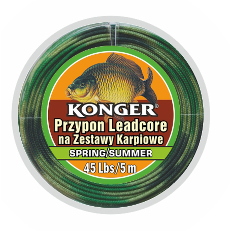 Plecionka Przyponowa Leadcore Spring & Summer na Zestawy Karpiowe 45lbs 5m