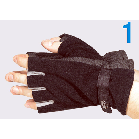 Fleece Gloves no.1 Half Finger Size M