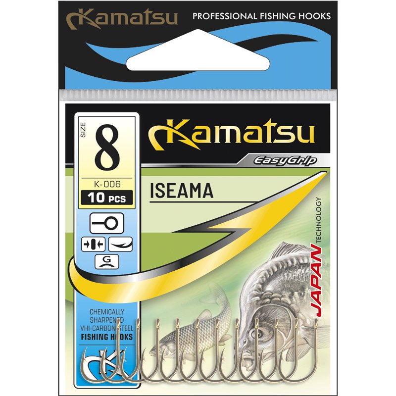 Hooks Kamatsu Iseama 1/0 Gold Ringed