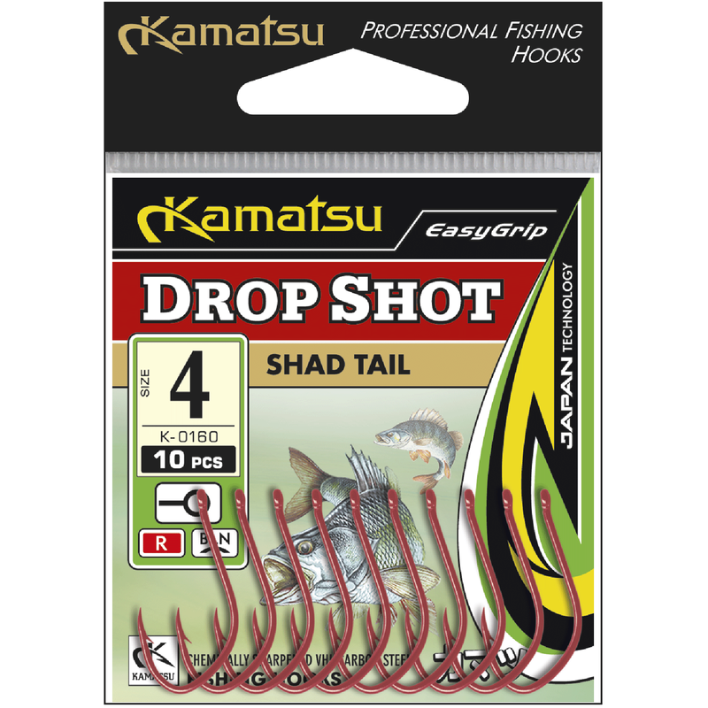 Kamatsu Drop Shot Shad Tail 4 BLN Hook