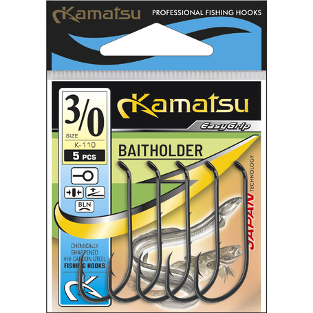 Kamatsu Baitholder 3/0 Black Nickel Ringed