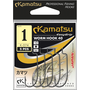 Kamatsu Worm Hook 40 1/0 Black Nickel Ringed