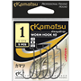 Kamatsu Worm Hook 40 5/0 Czarny Nikiel Oczko