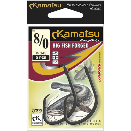 Kamatsu Big Fish Forged 8/0 Czarny Nikiel Oczko