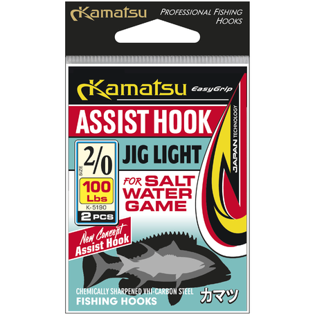 Kamatsu Assist Hook Jig Light 2/0 100lbs