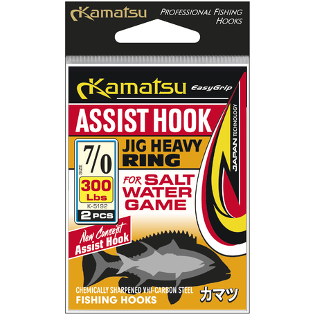 Kamatsu Assist Hook Jig Heavy Ring 9/0 300lbs
