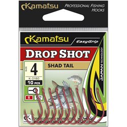 Kamatsu Drop Shot Shad Tail 4 Czerwony Oczko