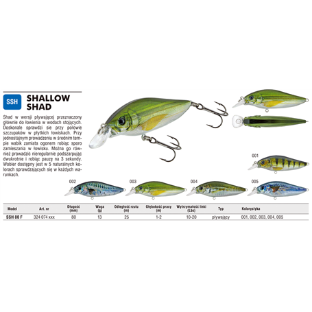 Shallow Shad 80F Shady Shad