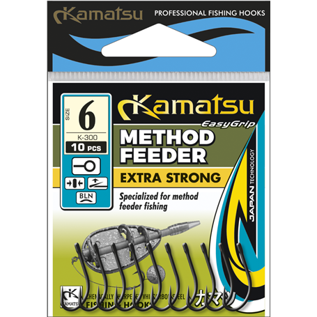 Kamatsu Method Feeder Extra Strong 10 Czarny Nikiel Oczko