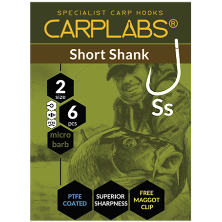 Carplabs Short Shank 2 Titanium Grey Ringed