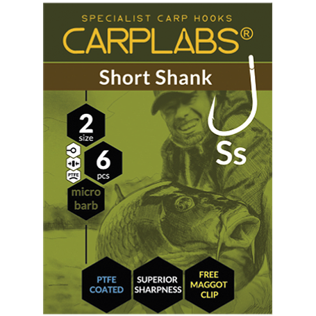 Carplabs Short Shank 4 Tytanowa Szarość Oczko