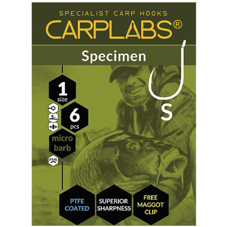 Carplabs Specimen 1/0 Titanium Grey Ringed