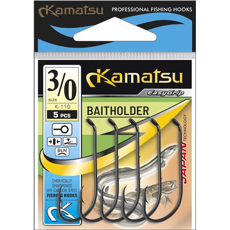 Kamatsu Baitholder 5/0 Black Nickel Ringed
