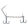 Dozbrojka Dwukotwicowa Wielokrętlikowa Hyper Strong Stinger Rig rozm.2/0/dł.125mm Kamatsu