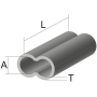 Rurka Zaciskowa Podwójna Miedziana K-2295 1,1mm/10mm BLN Kamatsu