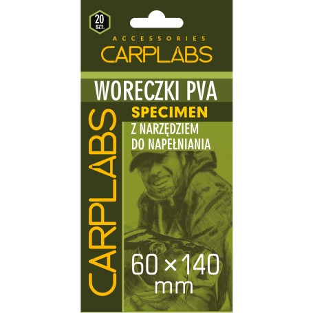 Woreczki Pva Carplabs® Specimen 60x140mm Z Narzędziem Do Napełniania